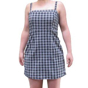 Black Forever 21 Plaid Mini dress, size M